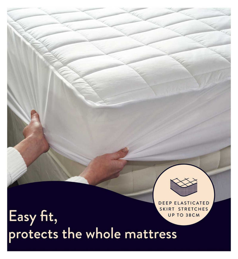 Dreamland Snowed In Warming Mattress Protector 150 x 200cm - British product