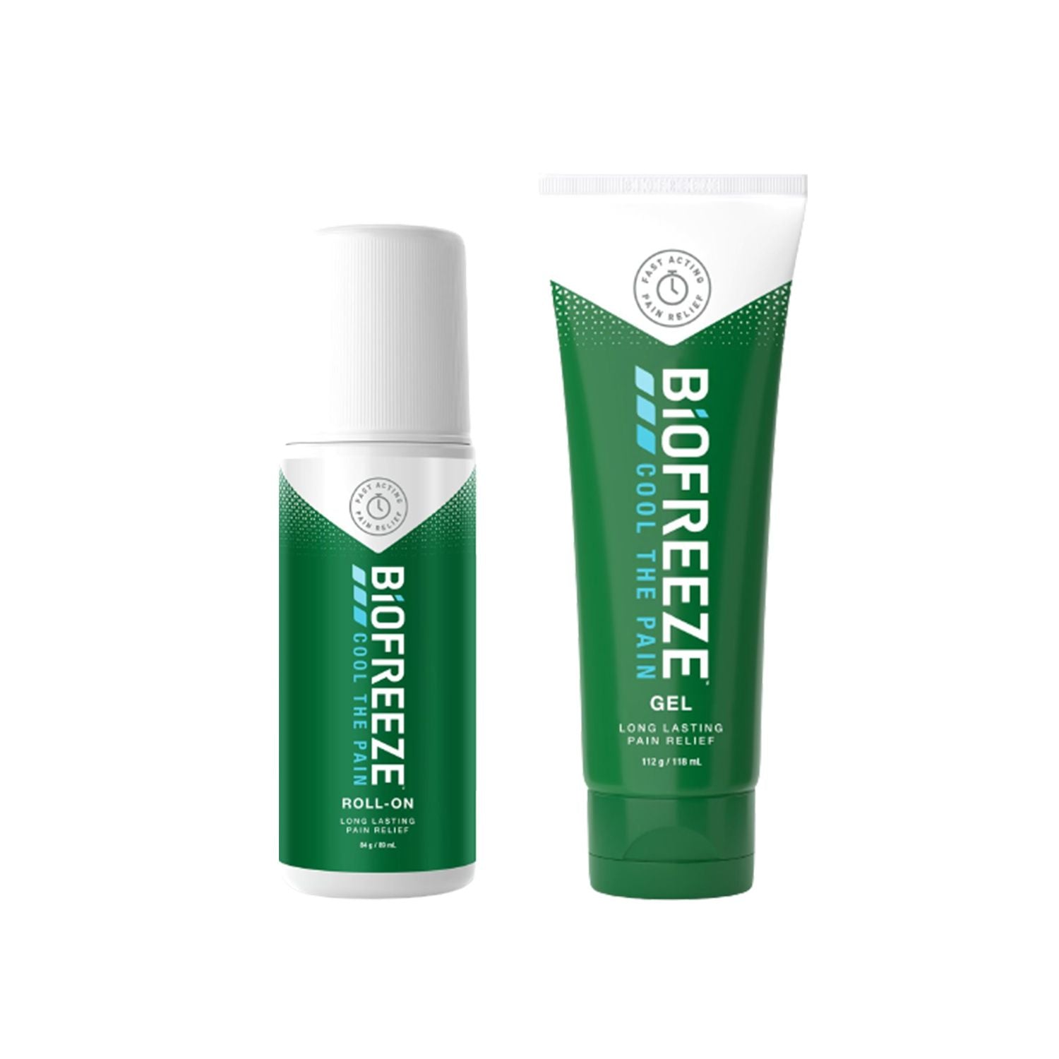 Bio-Freeze Pain Relief Gel Roll on Bundle 2 Pack - British product
