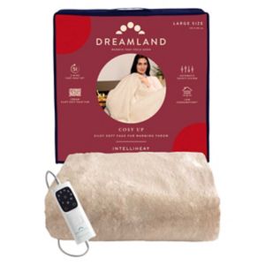 Dreamland Cosy Up Cream Heated Throw 160x120cm - British product