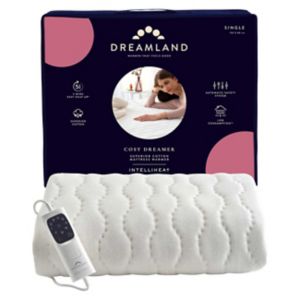 Dreamland Cosy Dreamer mattress warmer cotton single 150x80cm - British product