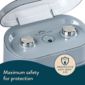 Dreamland fan heater IP21 bathroom safe 2100W (British brand)