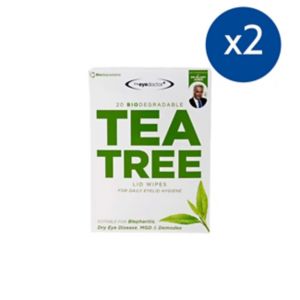 The Eye Doctor Tea Tree Wipes 40 Count (British brand)