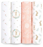 Aden  Anais Essentials Cotton Muslin Swaddle Blankets Blushing Bunnies