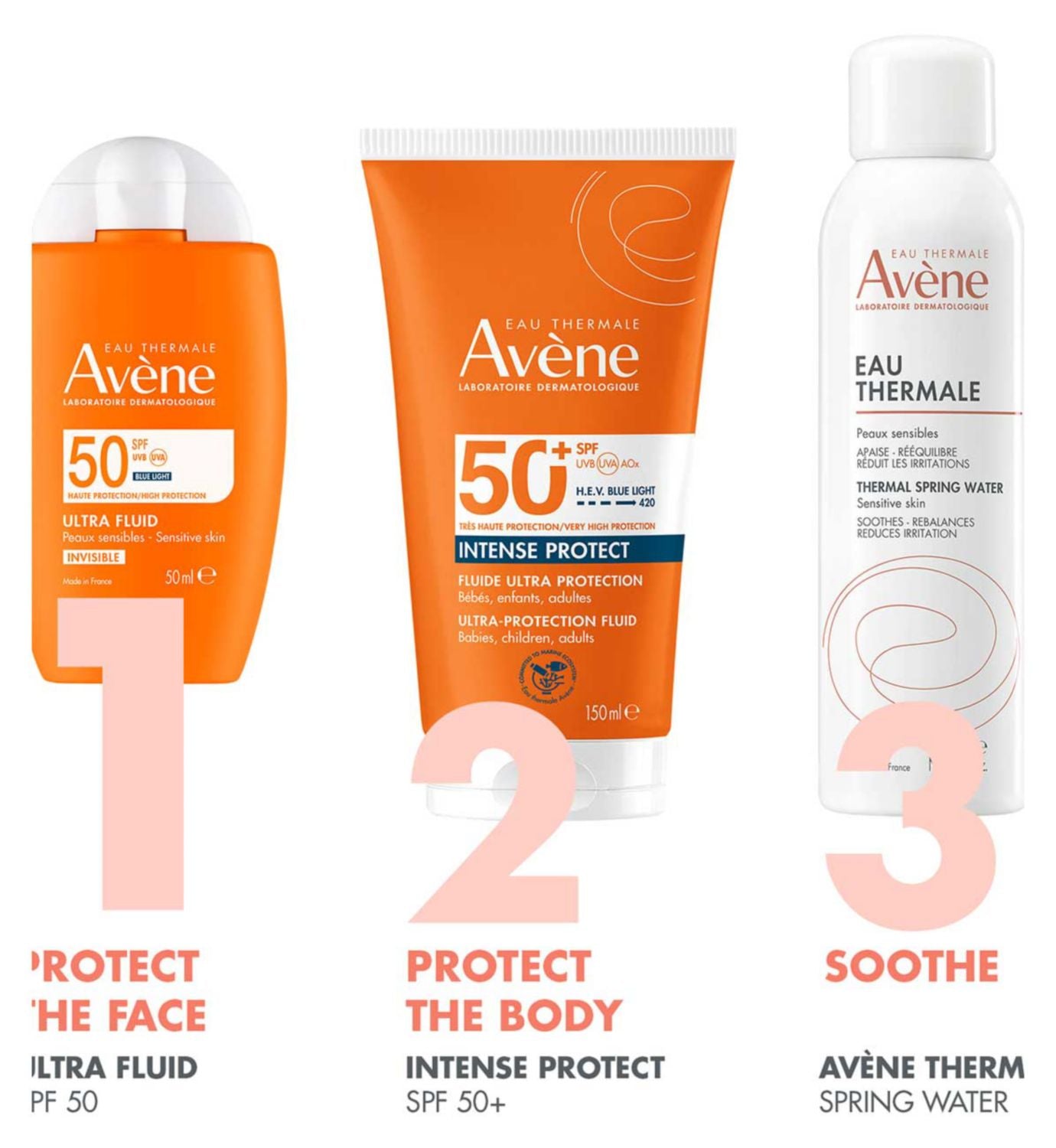 Avène Ultra Fluid Invisible Sunscreen 50ml - British product