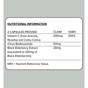 Botanycl plant-based vitamin C 60 capsules - British product