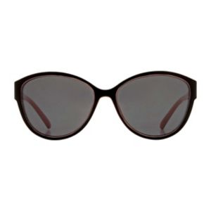 Lipsy Cateye Sunglasses Gloss Black With Diamante Trim, UK version