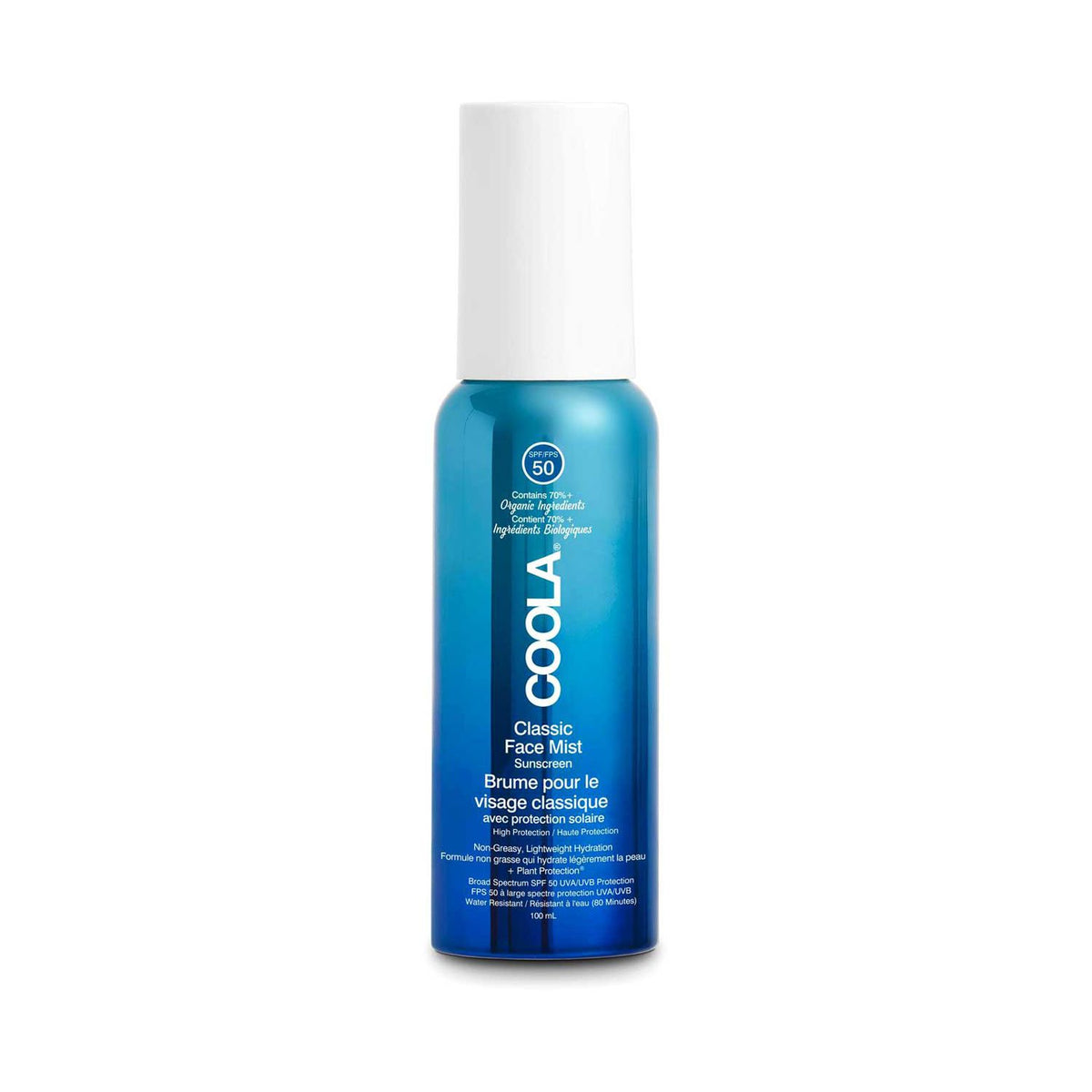 Coola face sunscreen mist SPF 50 100ml - British product