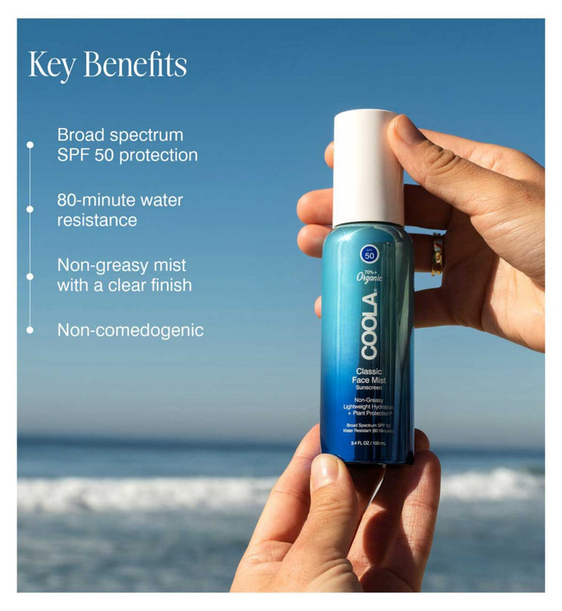 Coola face sunscreen mist SPF 50 100ml - British product