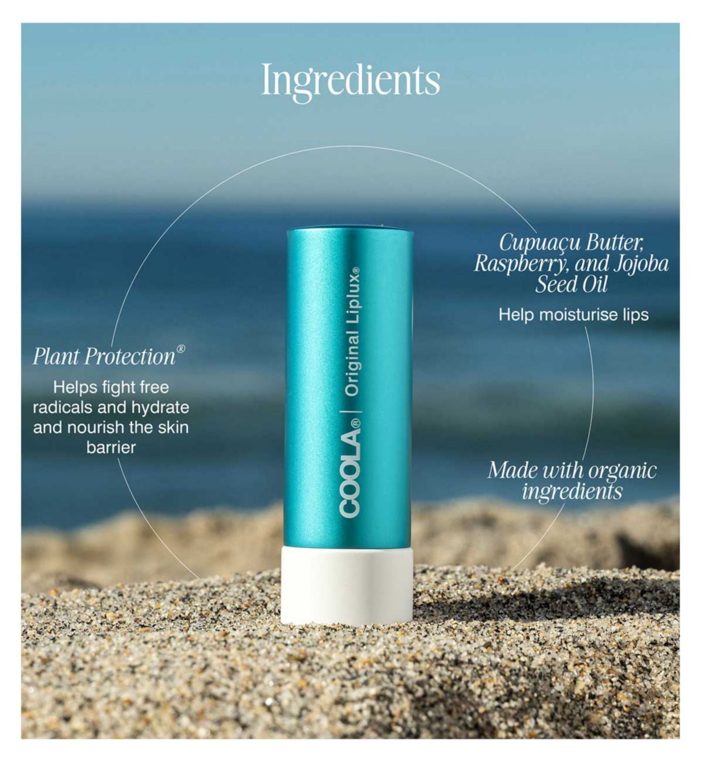 COOLA Original Liplux lip balm SPF30 (British brand)