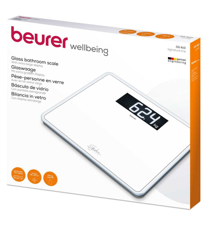 Beurer Digital Bathroom Scale XXL White - British product