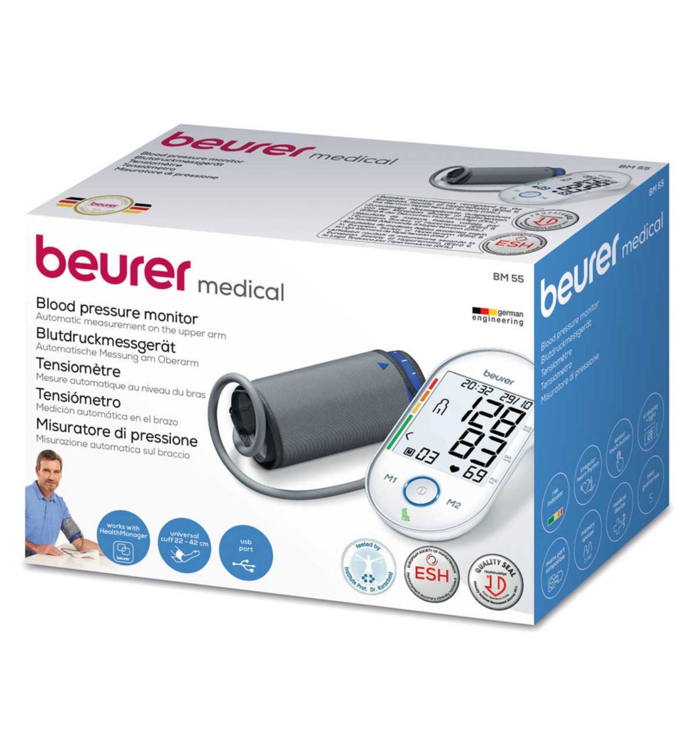 Beurer Smart App Upper Arm Blood Pressure Monitor - British product