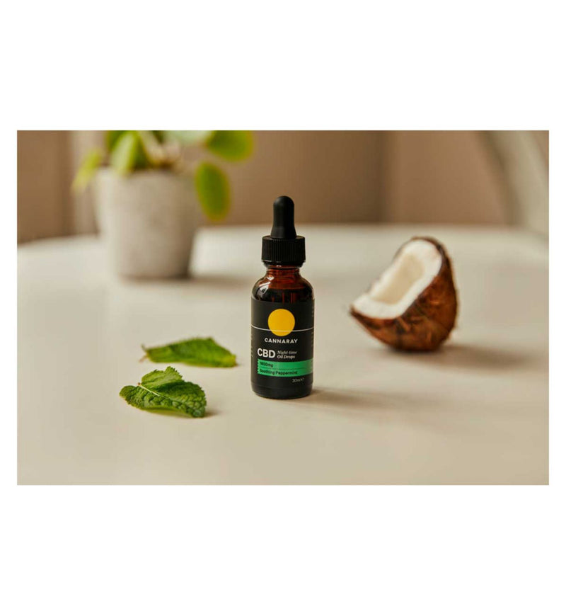 Cannaray CBD oil drops night time 30ml - British product