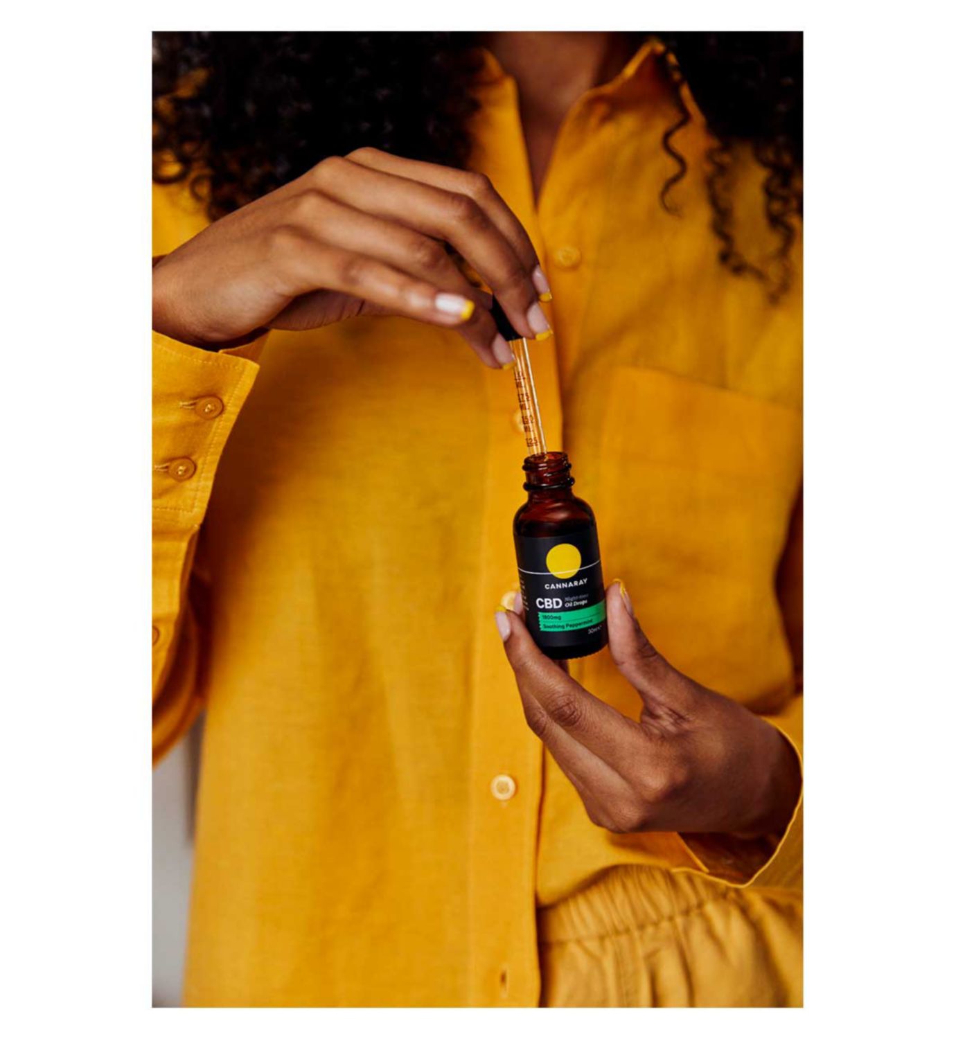 Cannaray CBD oil drops night time 30ml - British product
