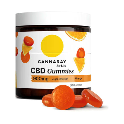Cannaray Bright Days CBD Gummies Orange Flavour 900mg 30 Gummies
