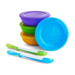 Munchkin baby feeding bowl and spoon set 4 pack, imported from UK