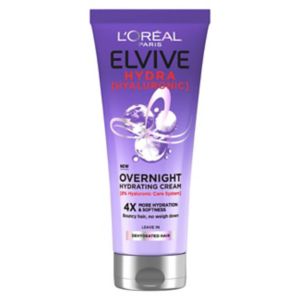 L'Oréal Elvive Hydra Overnight Hydrating Cream 200ml, imported from the UK