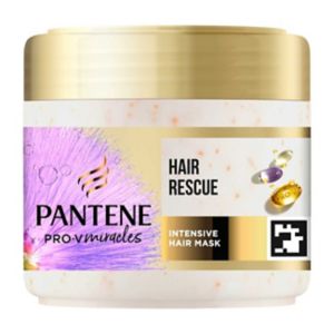 Pantene Silky & Glowing Hair Rescue Mask 300ml, imported from the UK