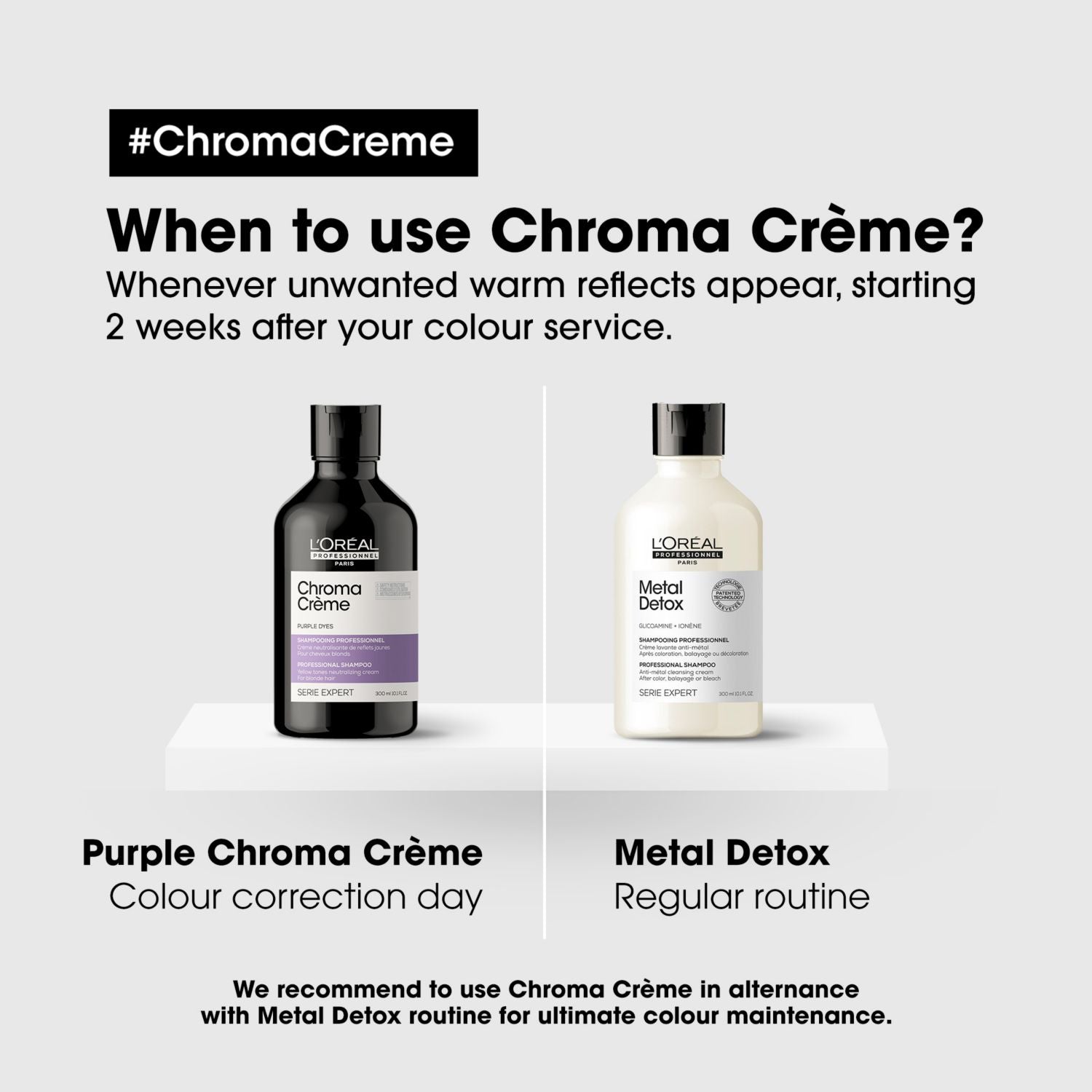 L'Oreal Professionnel Chroma Crème Purple Shampoo 300ml, UK version