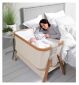 Tutti Bambini Cozee Bedside Crib Scandinavian Walnut Ecru (British brand)