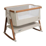 Tutti Bambini Cozee Air bedside crib Scandinavian walnut ecru, UK version