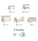 Tutti Bambini Cozee Bedside Crib XL Brown Wood (British brand)