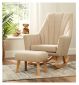 Tutti Bambini Rocking Chair Foot Stool Set Stone (British brand)