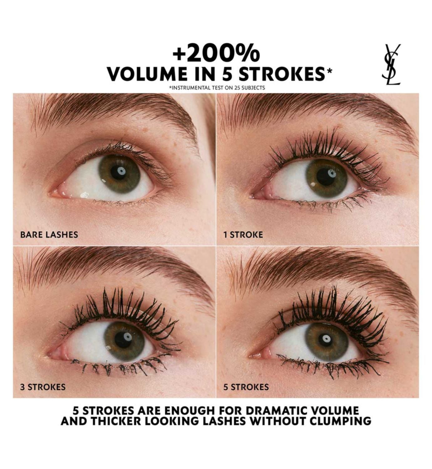 YSL Lash Clash Extreme Volume Waterproof Mascara 8.6ml (British brand)