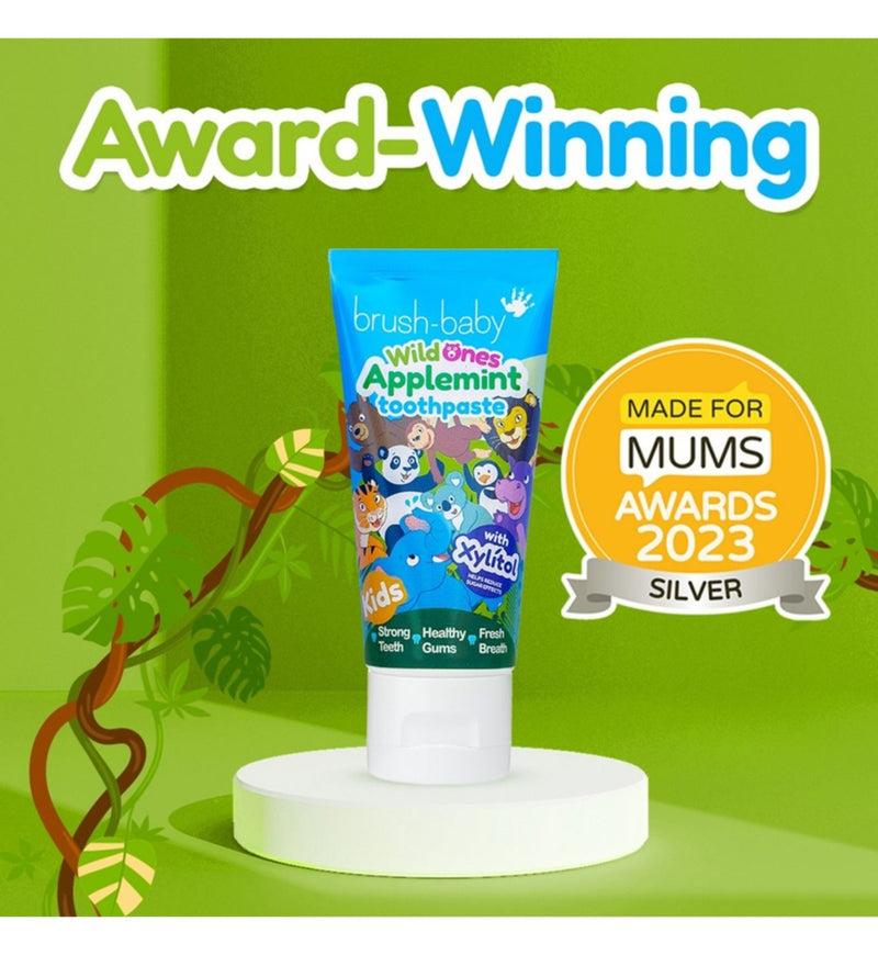 Brush Baby WildOnes Tiger toothbrush kit - British product