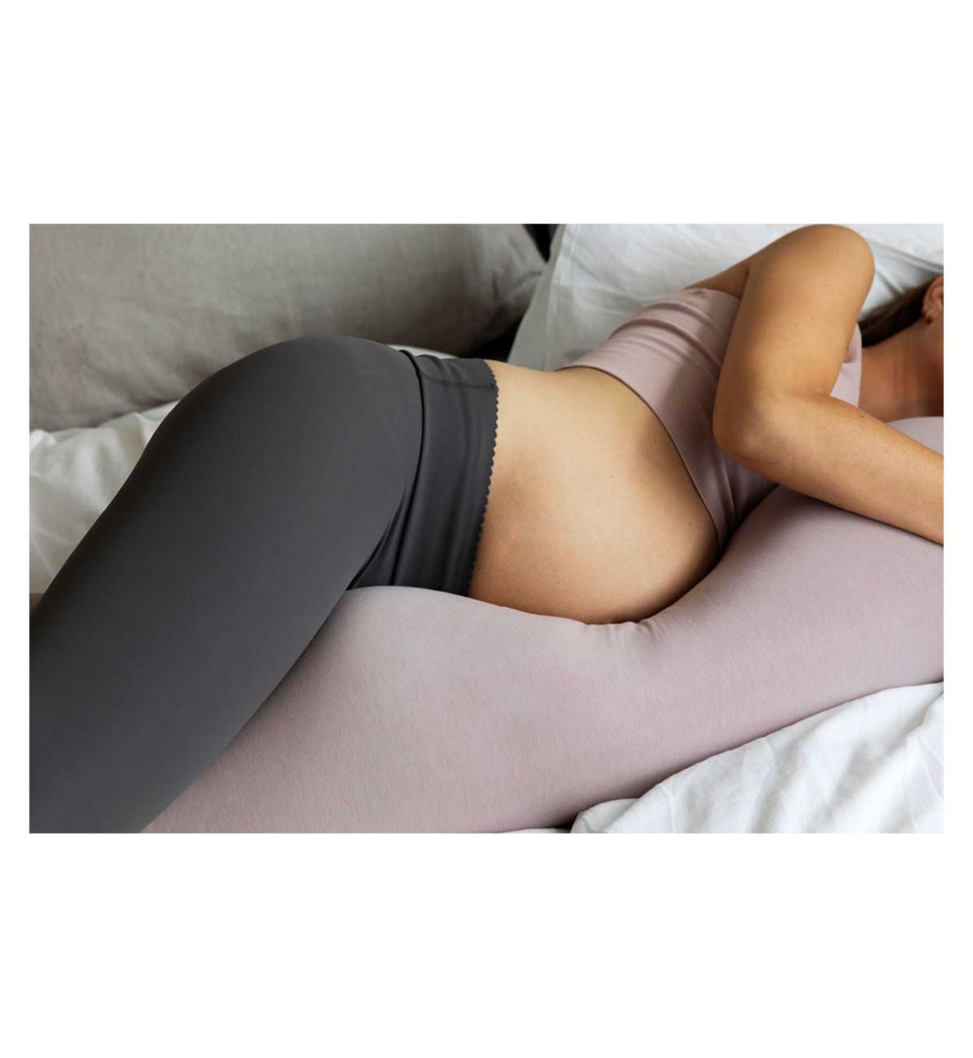 Bbhugme Pregnancy Pillow Kit Dusty Pink - British product