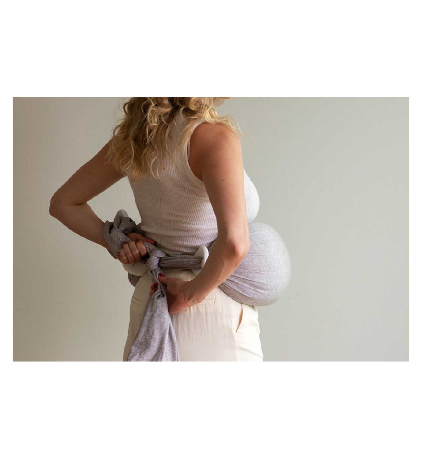 Bbhugme Nursing Pillow Kit Blue Melange, imported from the UK