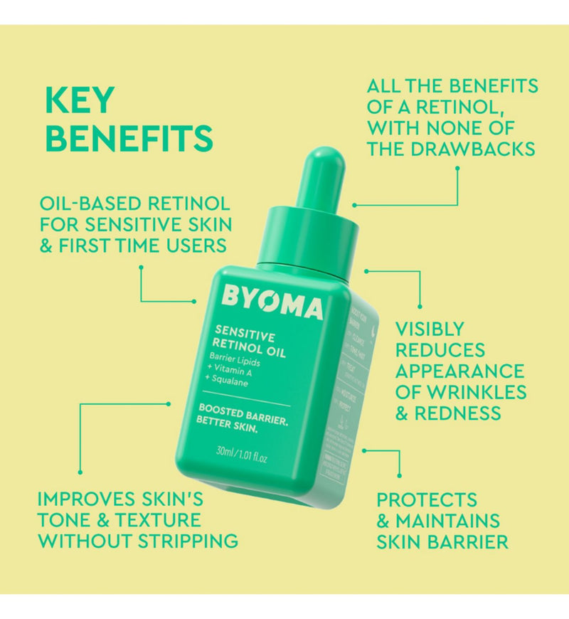 Byoma Sensitive Retinol Oil 30ml - British product