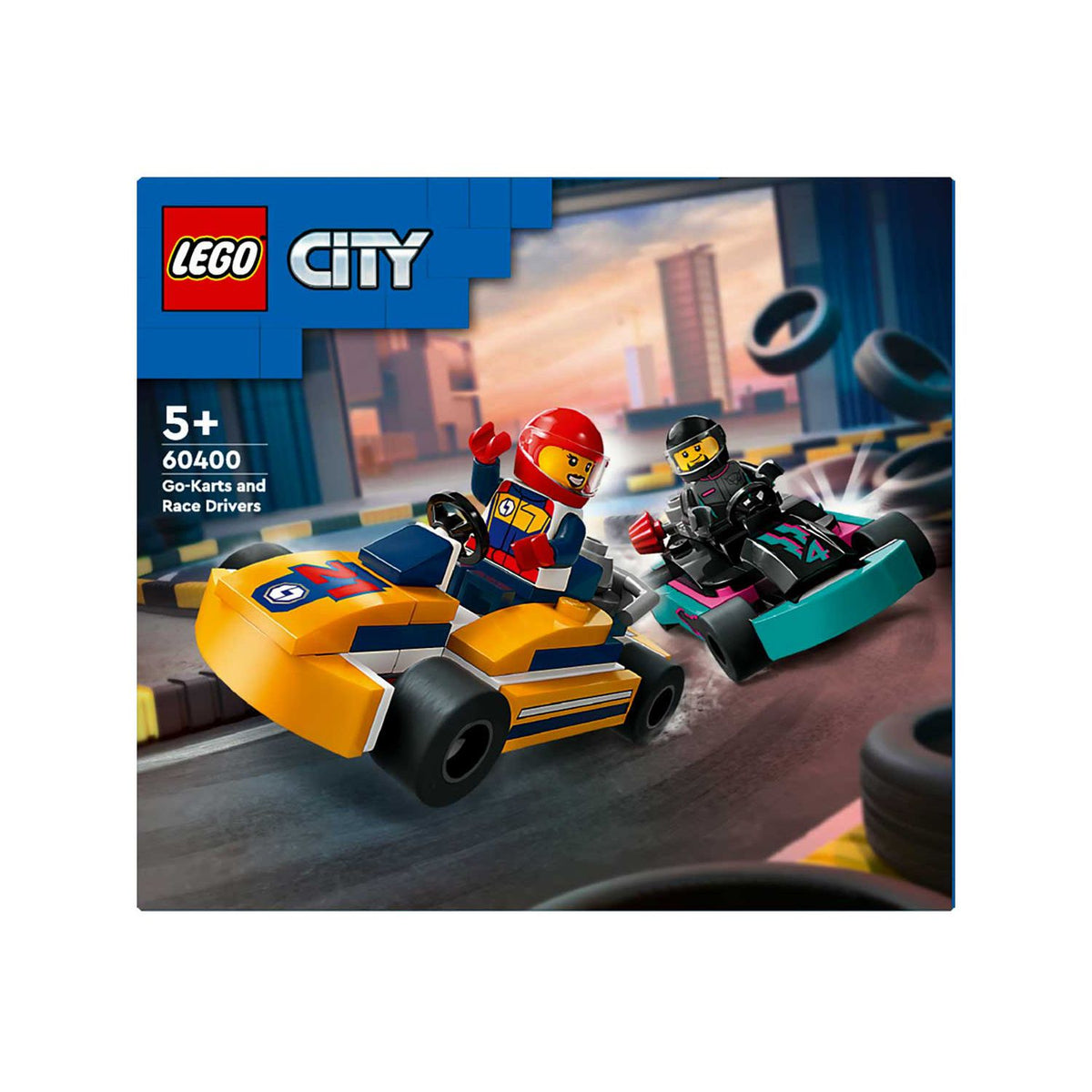LEGO Go-Karts Race Drivers Set Orange Turquoise 5+, UK version