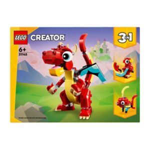 LEGO Creator 3in1 Red Dragon animal toy set, UK version