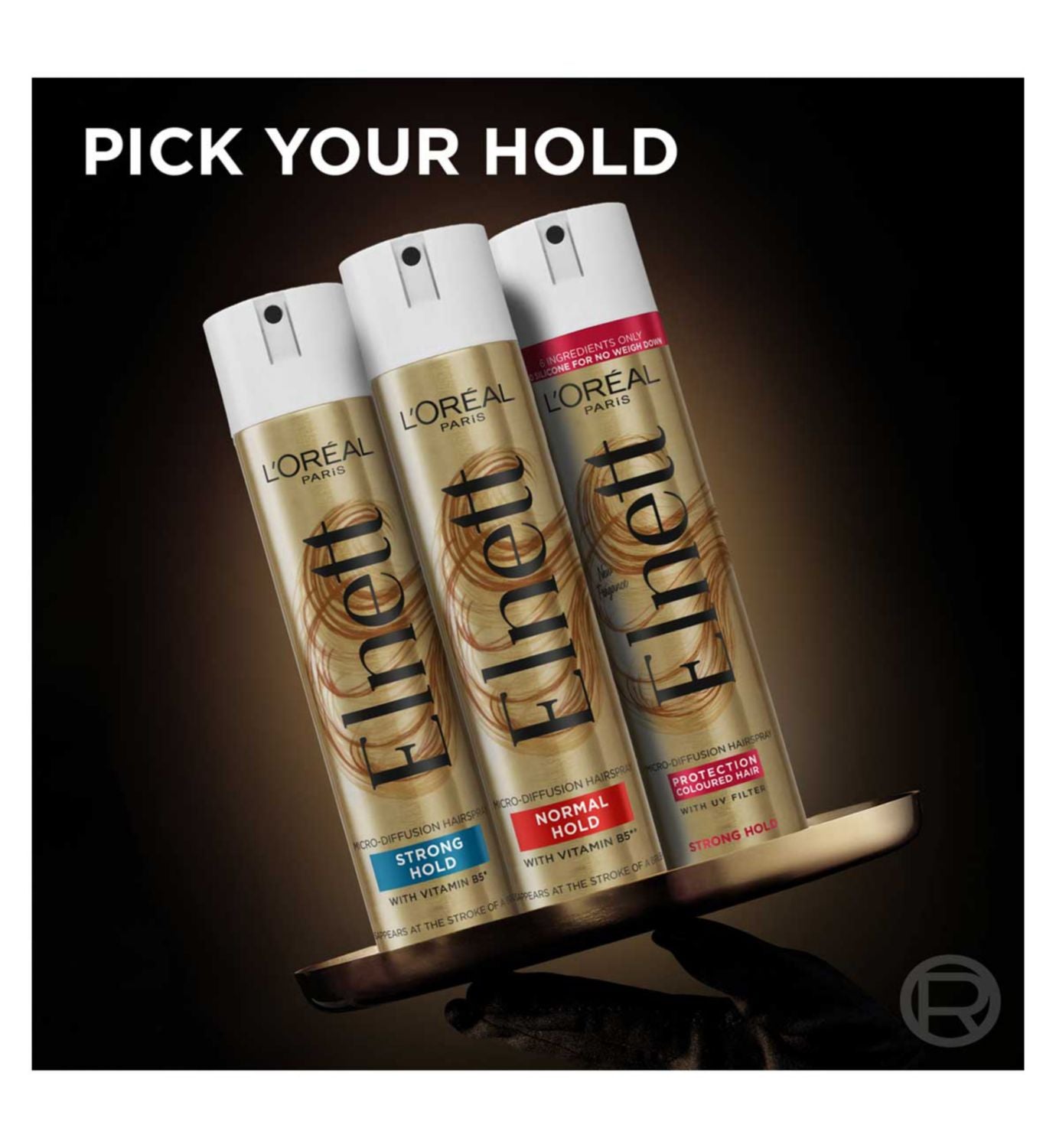 L'Oreal Paris Elnett hairspray strong hold 400ml, UK version