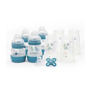 MAM Easy Start Baby Bottle Set Small Blue, imported from the UK