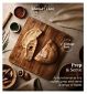Barbary & Oak square chopping board ash wood 35cm - British product