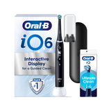 Oral-B iO6 Electric Toothbrush Black Lava 4 Pack, imported from the UK