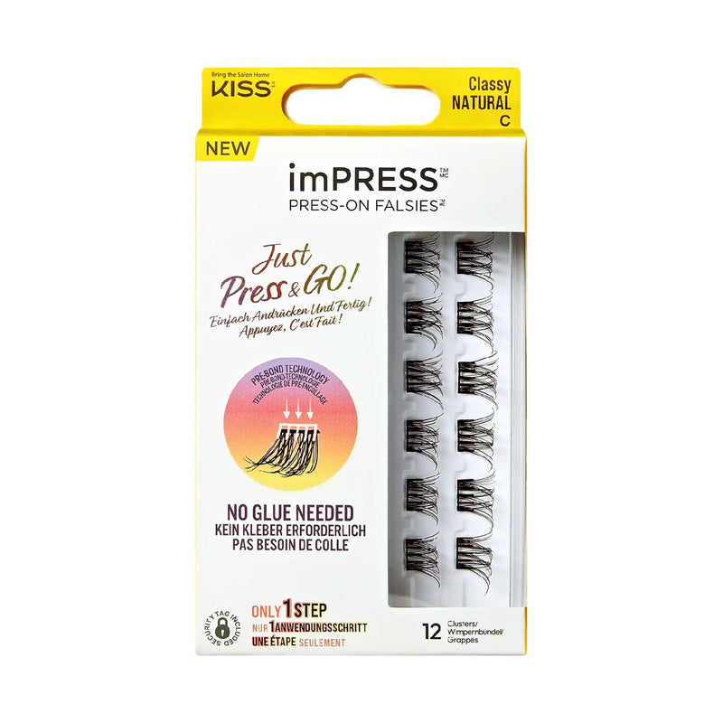 KISS single false eyelashes Style 12 lash strips, UK version