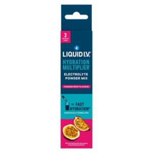 Liquid I.V. Hydration Multiplier Electrolyte Powder Passion Fruit 3 Sachets, UK version
