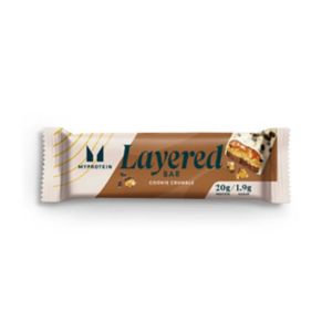 Myprotein Layered Protein Bar Cookie Crumble 60g, imported from the UK