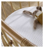 CuddleCo Aria Wave Rattan Crib