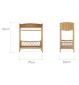 CuddleCo Aria Wave rattan changing table - British product