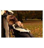 Naturally Sheepskins Merino Sheepskin Footmuff Black, imported from the UK