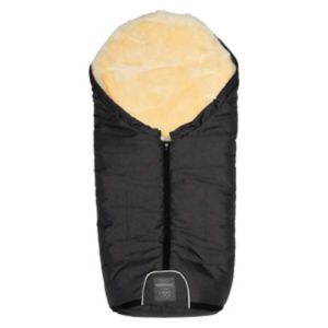 Naturally Sheepskins Merino Sheepskin Footmuff Charcoal Grey, imported from the UK