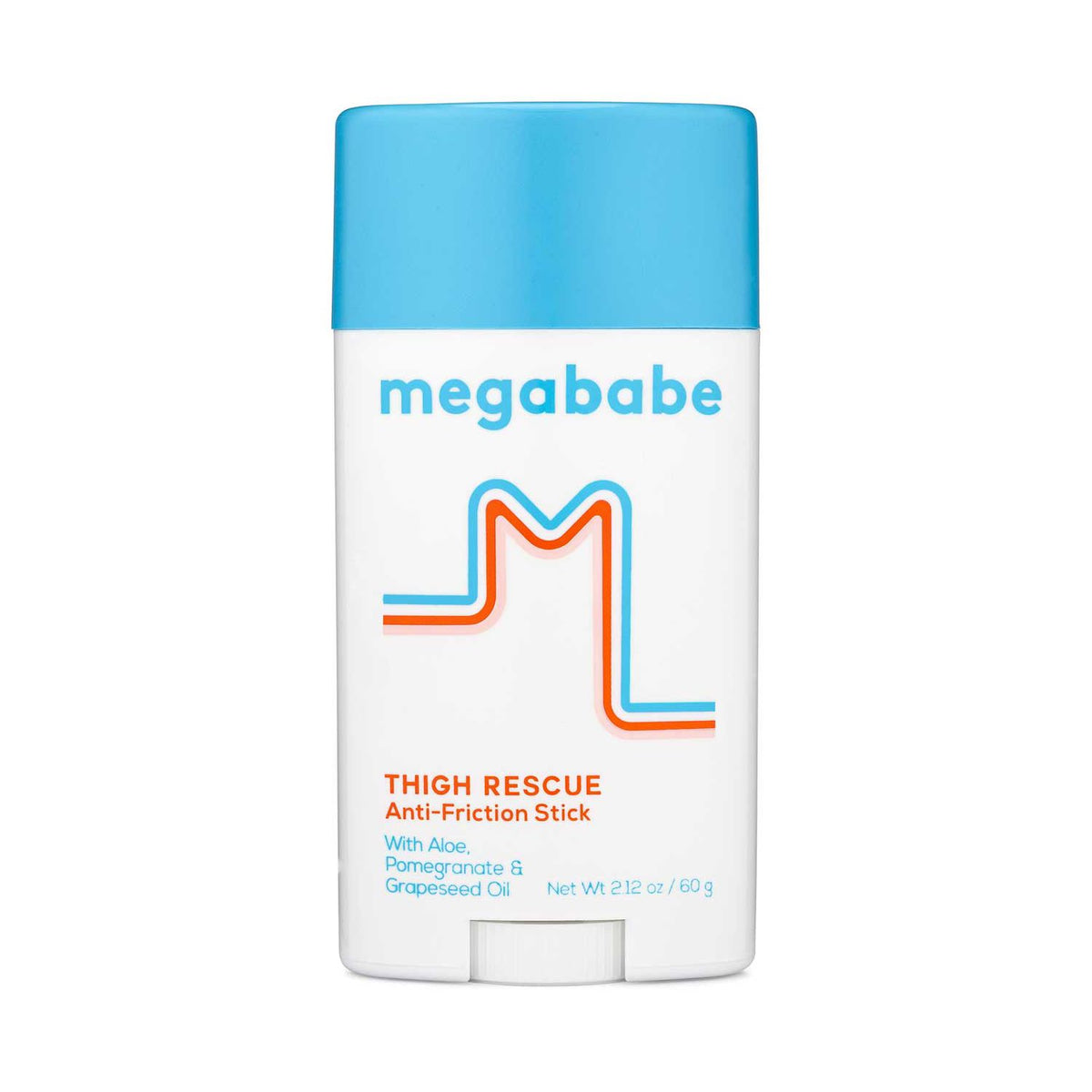 Megababe Thigh Rescue Anti-Friction Stick 60g, imported from the UK