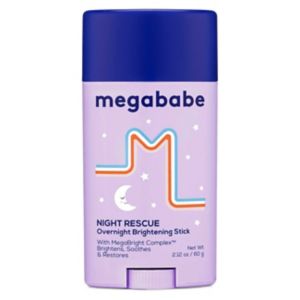 Megababe Night Rescue Bright Stick 60g, imported from the UK