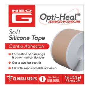 Neo G Opti-Heal Silicone Tape 2.5cm x 3m, imported from the UK