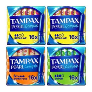 Tampax Pearl Compak tampons bundle (British brand)
