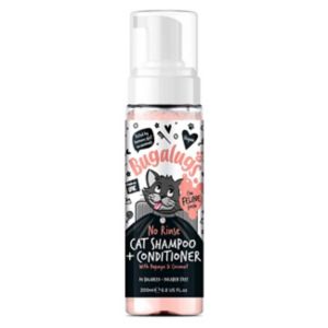 Bugalugs Cat No Rinse Shampoo Papaya Coconut 200ml - British product