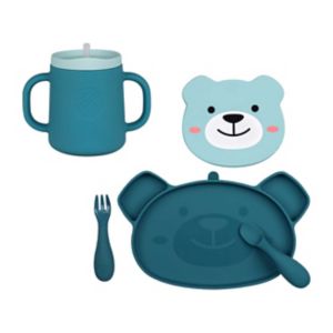Tum Tum Weaning Set and Sippy Cup Boris Bear (British brand)